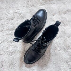 Black combat boots size 7